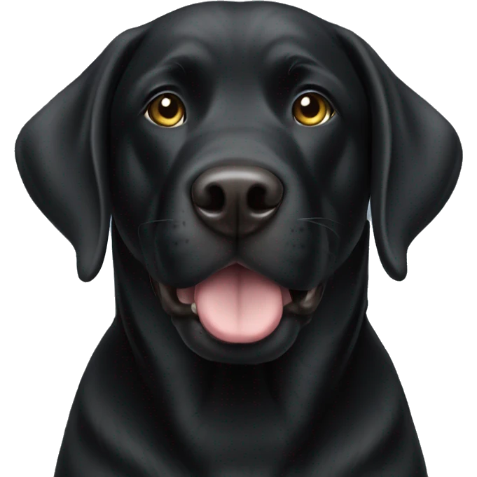 Big black Labrador girl emoji