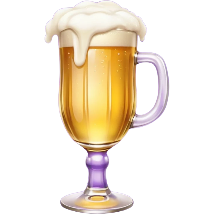 beer white and purple emoji