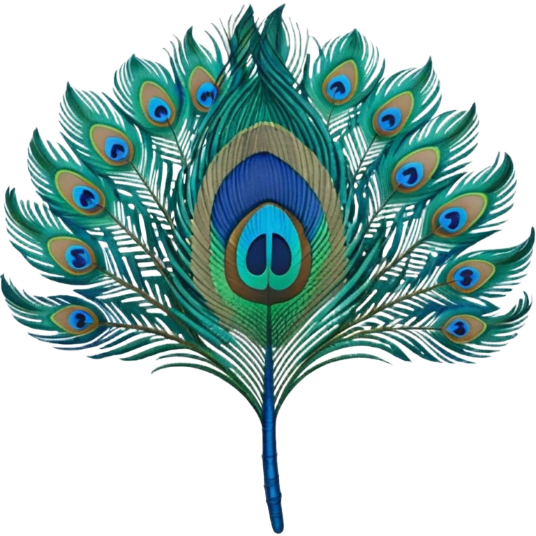 Single Peacock feather emoji
