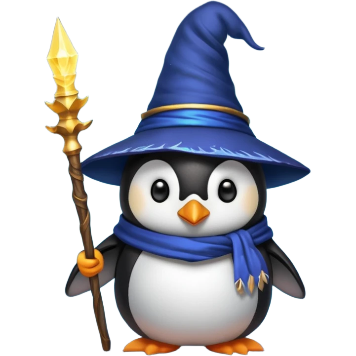Penguin Wizard emoji
