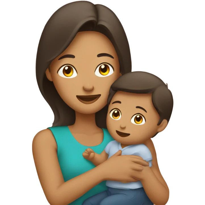 mother with baby emoji