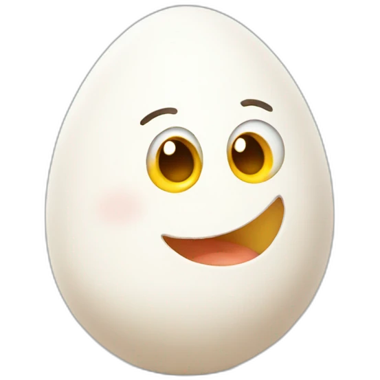 Happy egg emoji