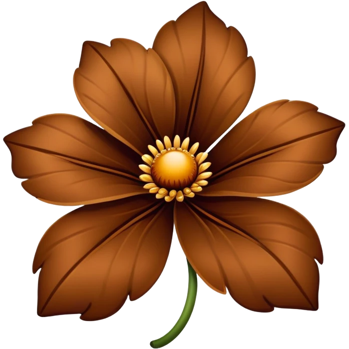 Brown flower emoji