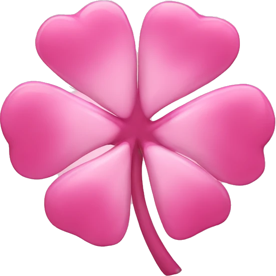 pink shamrock emoji