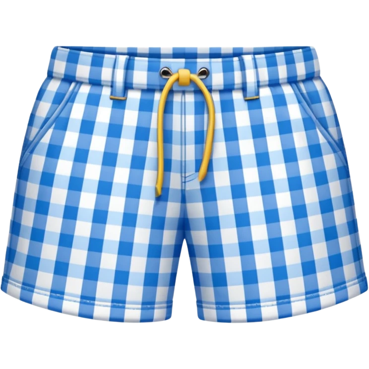 gingham shorts emoji