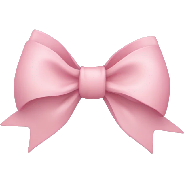 Light pink bow emoji