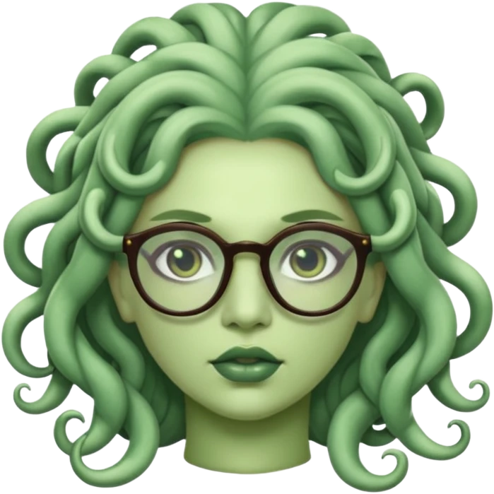 Medusa Versace with glasses  emoji