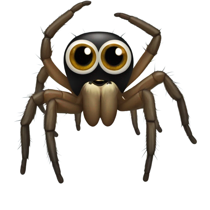Jumping spider with big eyes emoji
