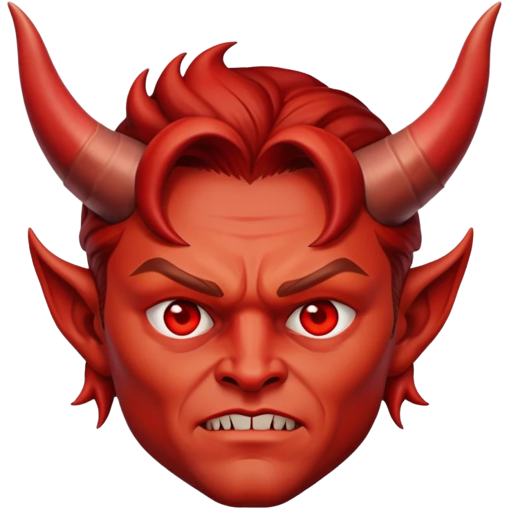 Leonardo DiCaprio as devil with horns emoji