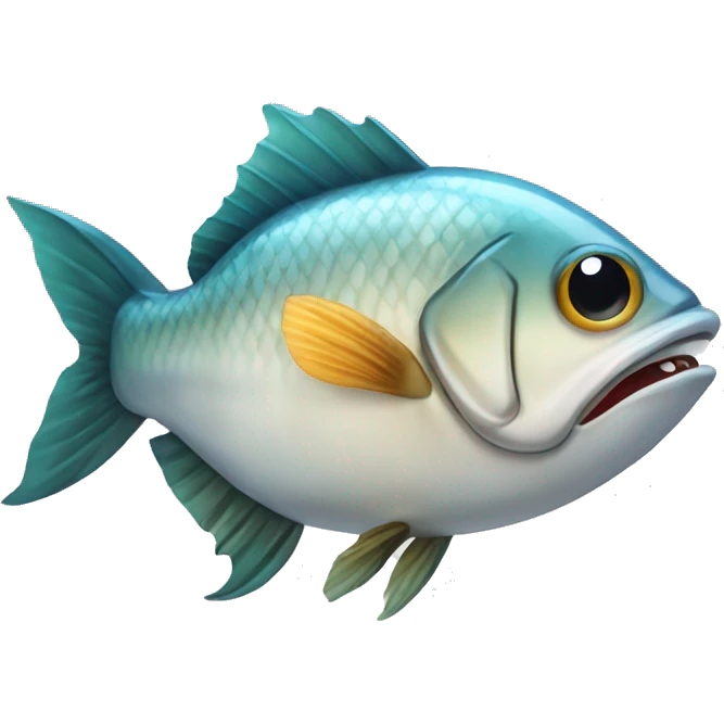 A fish after cutting pieces  emoji