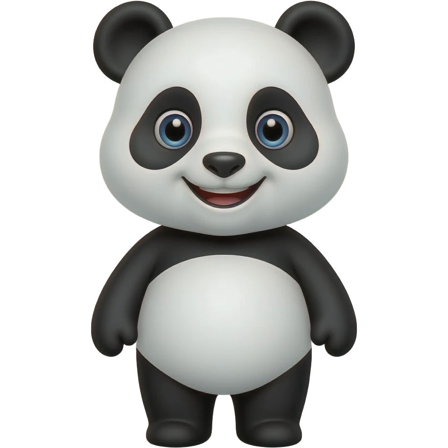 Cartoon panda emoji