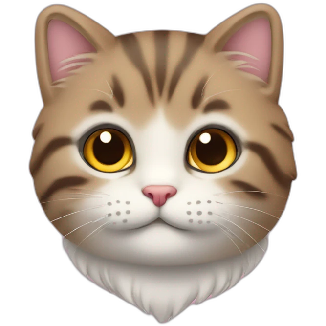 Chat avec un coeur mignon  emoji
