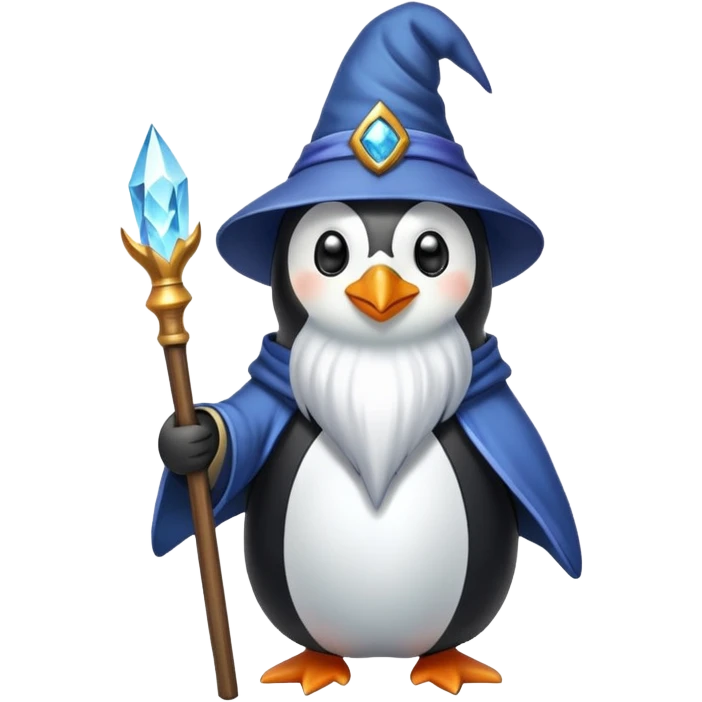 Penguin Wizard emoji