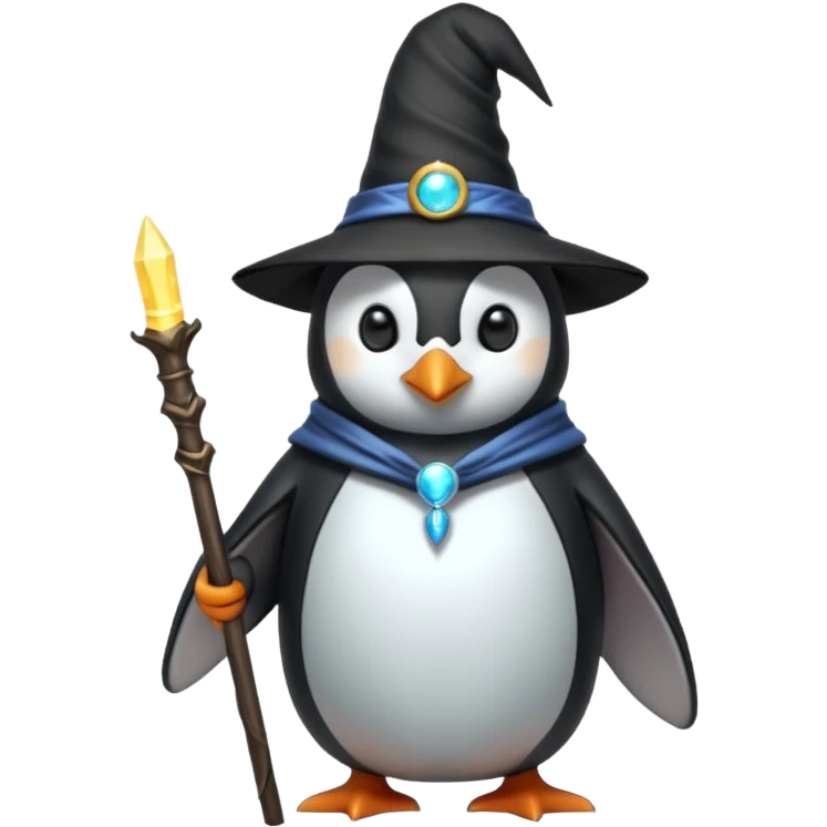 Penguin Wizard emoji