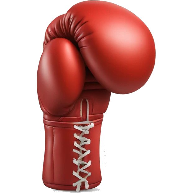 trophy shaped as a boxing glove emoji