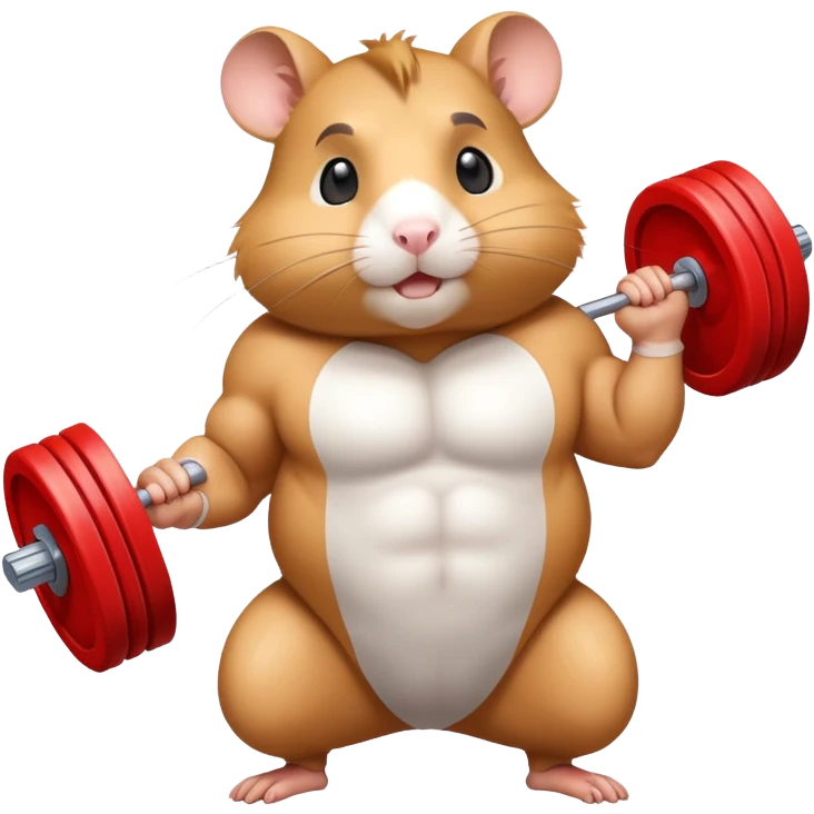 Hamster under steroid emoji
