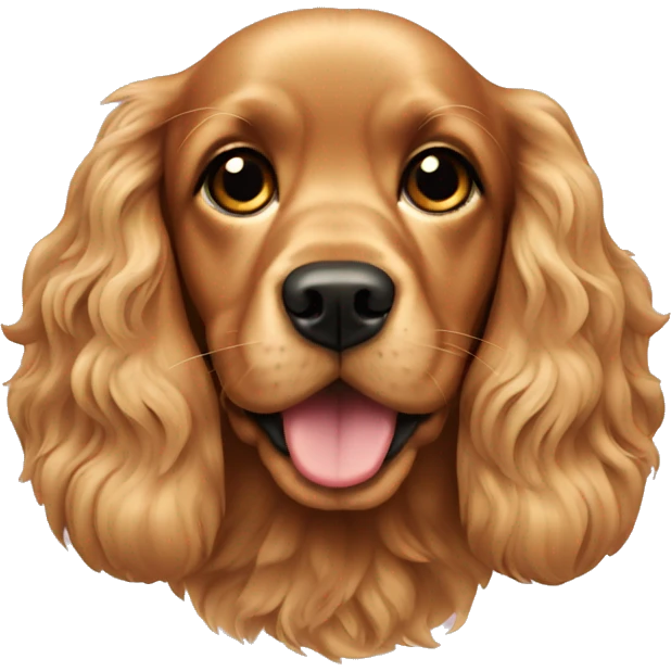 Golden cocker spaniel emoji