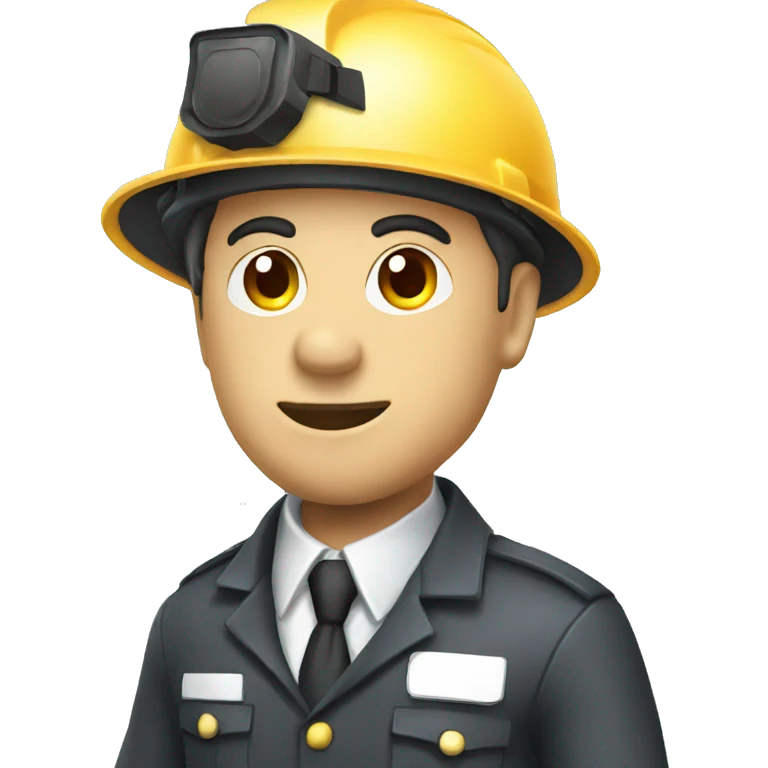 inspector white hard hat emoji