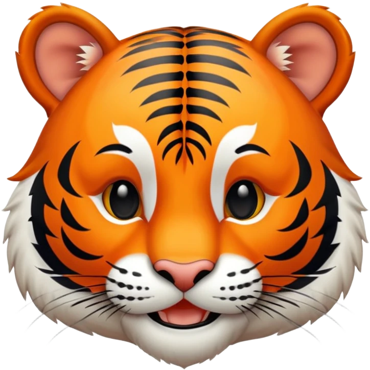 happy smiling tiger emoji