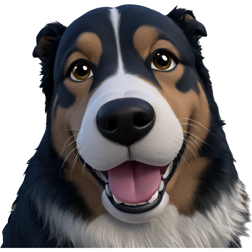 dog enjoying outdoor sun emoji