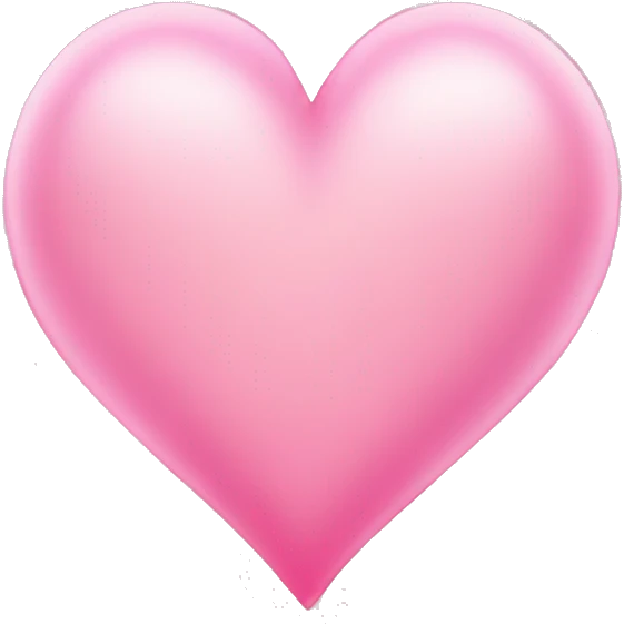 Pink light heart ￼ emoji