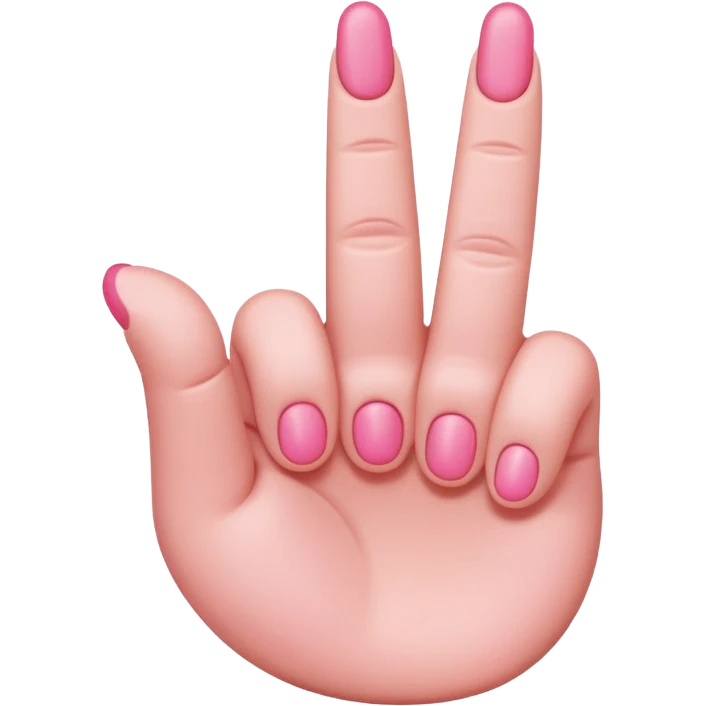 Pink middle finger  emoji