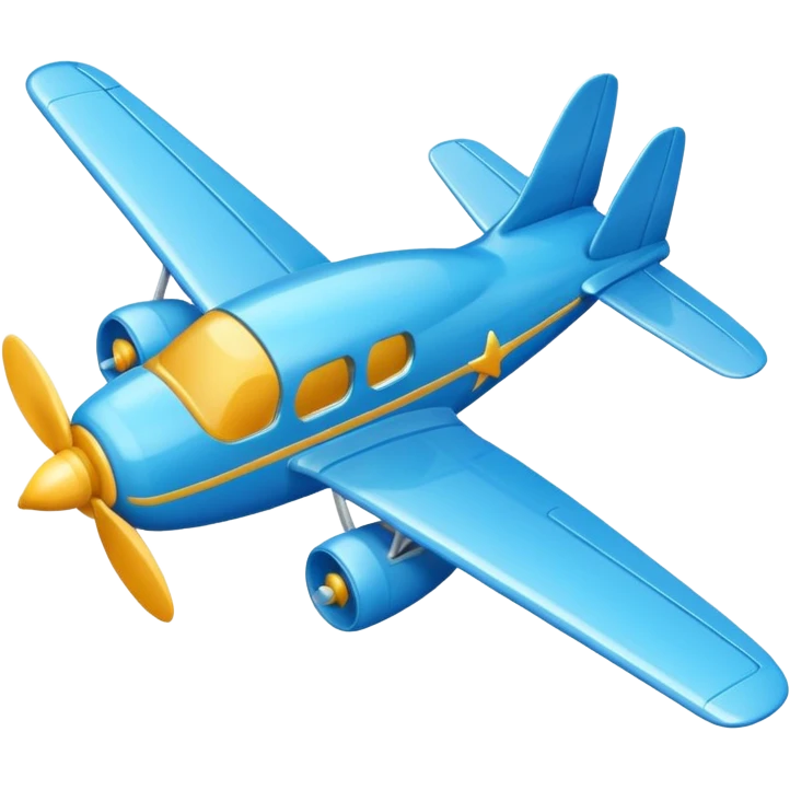 toy blue plane emoji