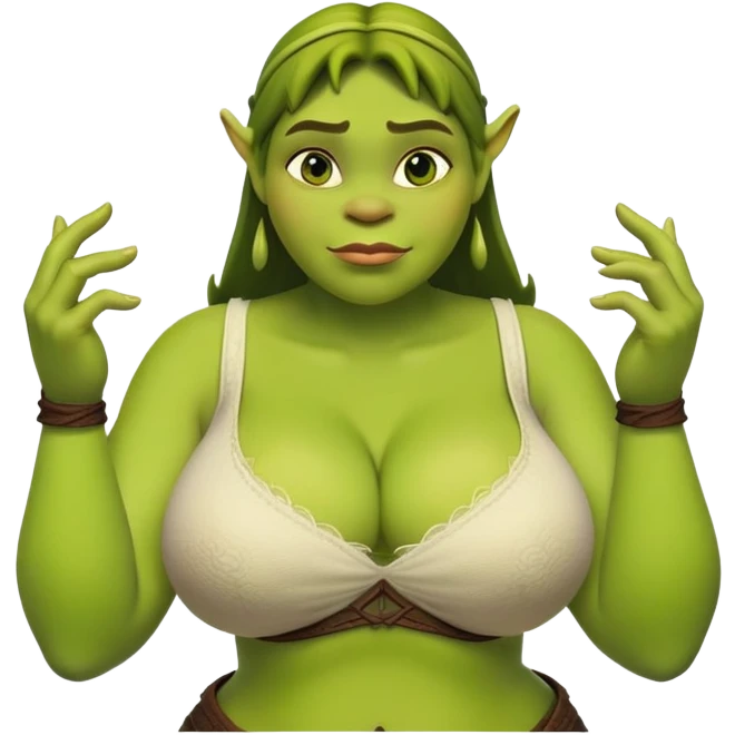 Shrek with boobs emoji