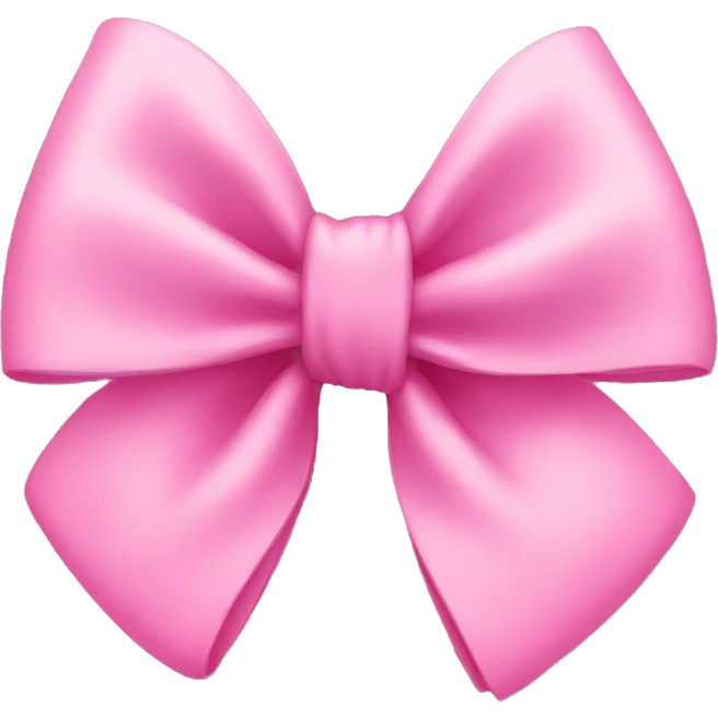 Pink bow emoji