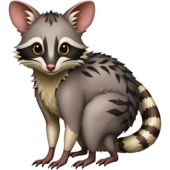 Genet-Marsupial-Possum-Vernid-Sergal-Fakémon-hybrid emoji