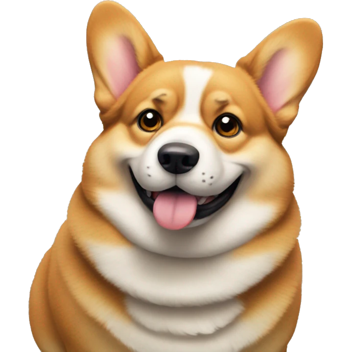 Enormously fat corgi emoji