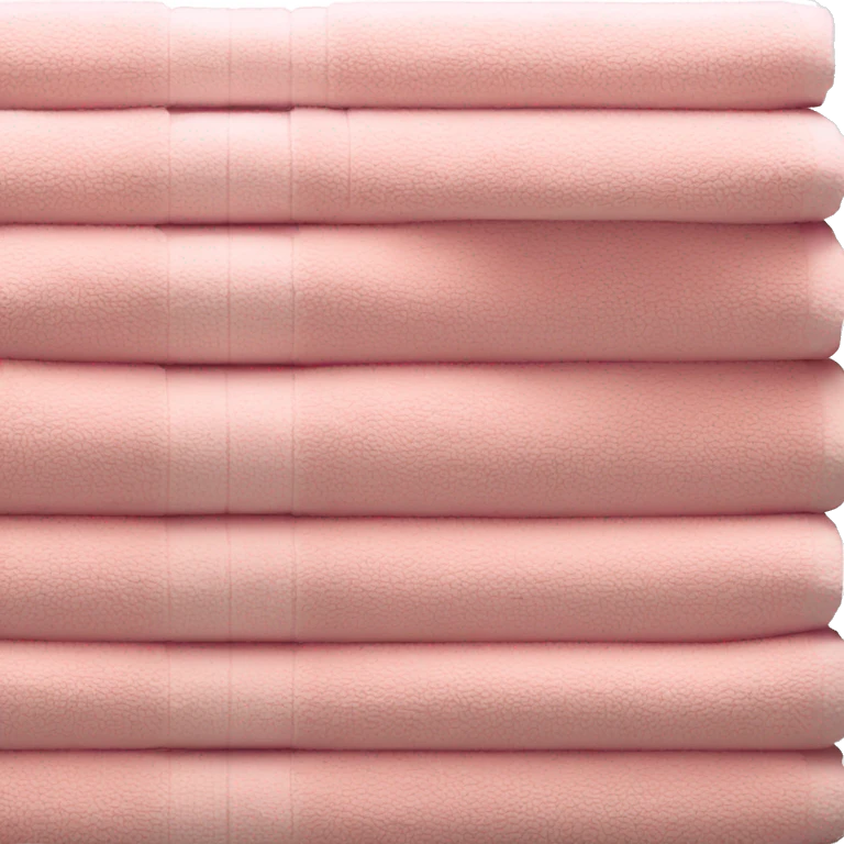 Light pink stacked towels emoji