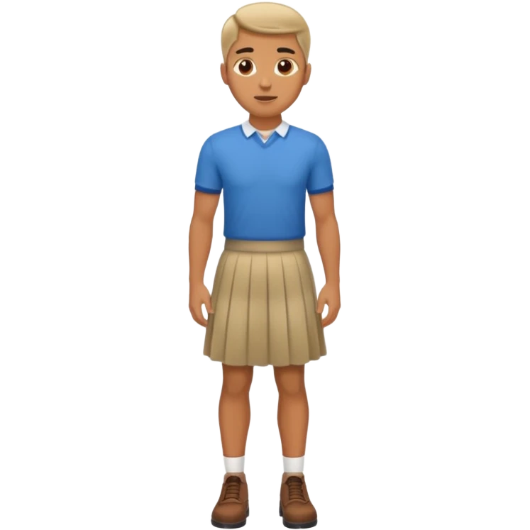 man in a skirt emoji