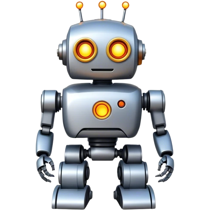 robot with spark emoji