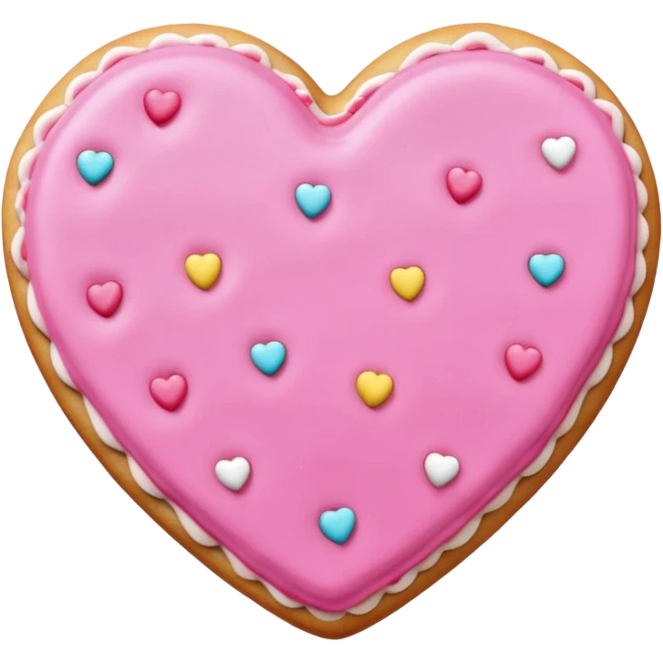 an aesthetic pink  christmas cookie emoji
