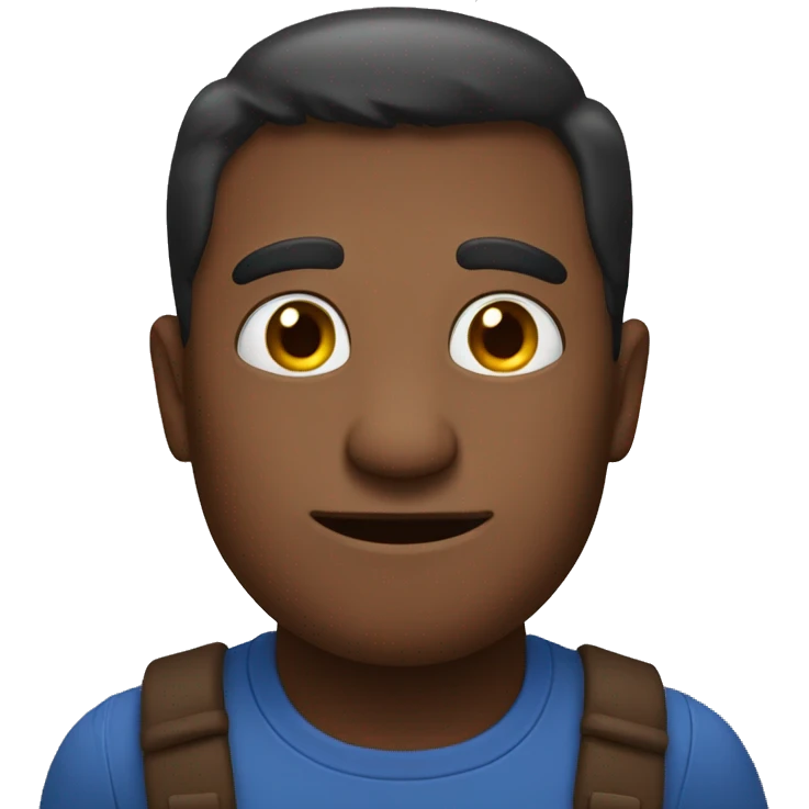 A man witha large mole emoji