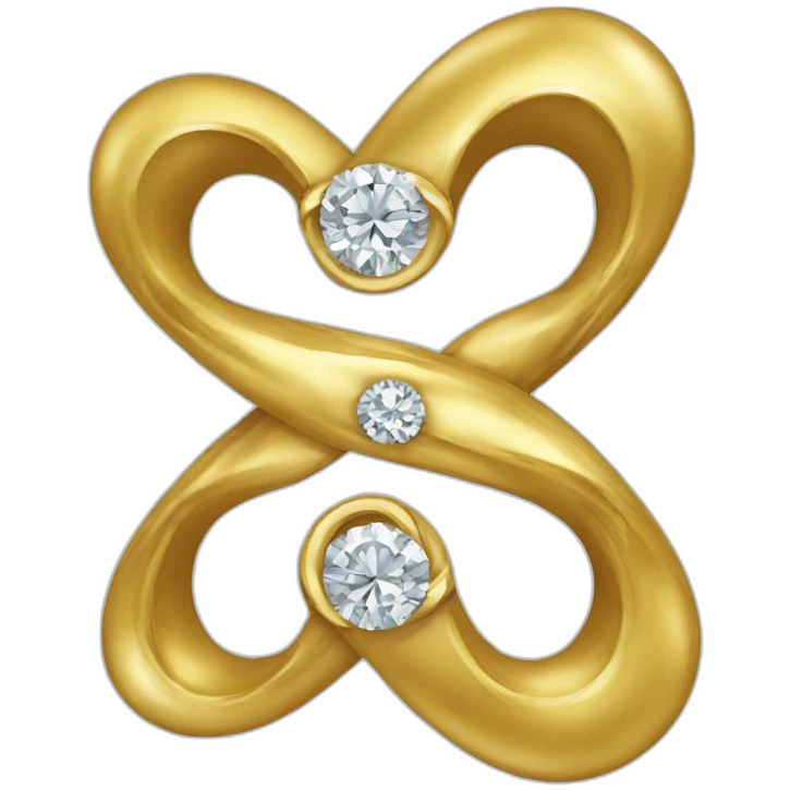 infinity and diamond emoji