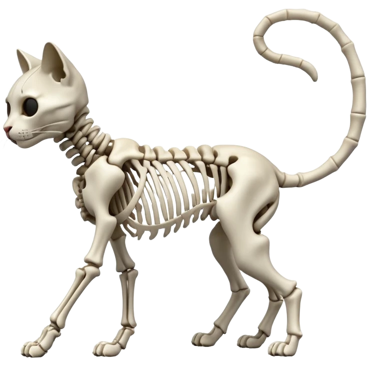 Cat skeletom emoji