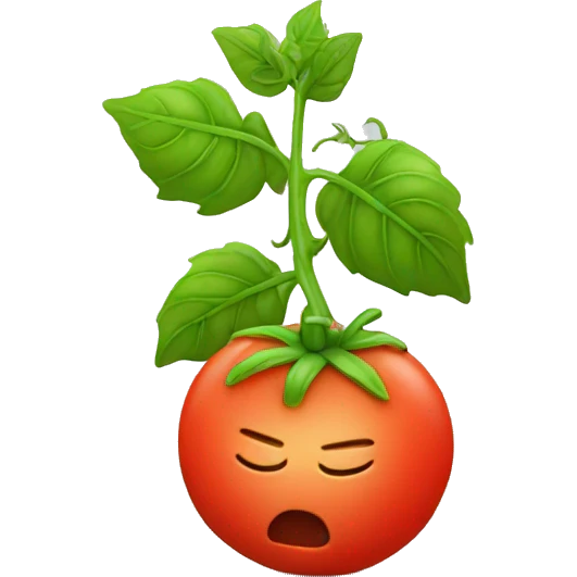 Tomato sleeping emoji