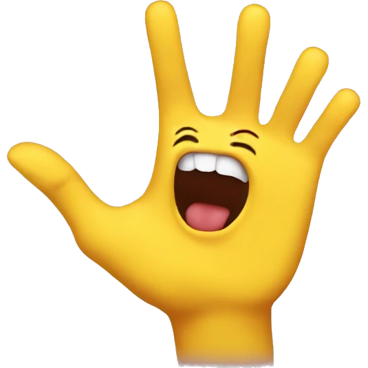 yellow emoji bitting its nails emoji