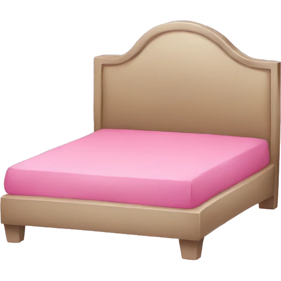 Pink bed  emoji