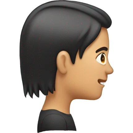 Putting hair behind the ear emoji