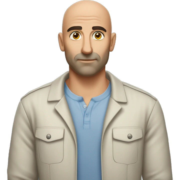35 year old bald greek father emoji