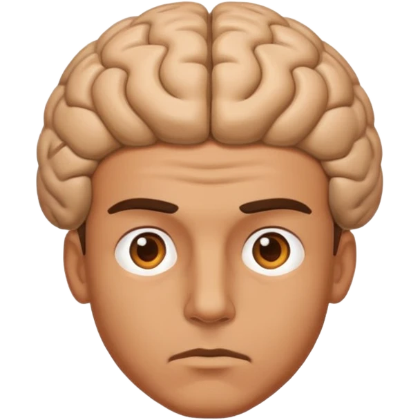 Big brained man emoji