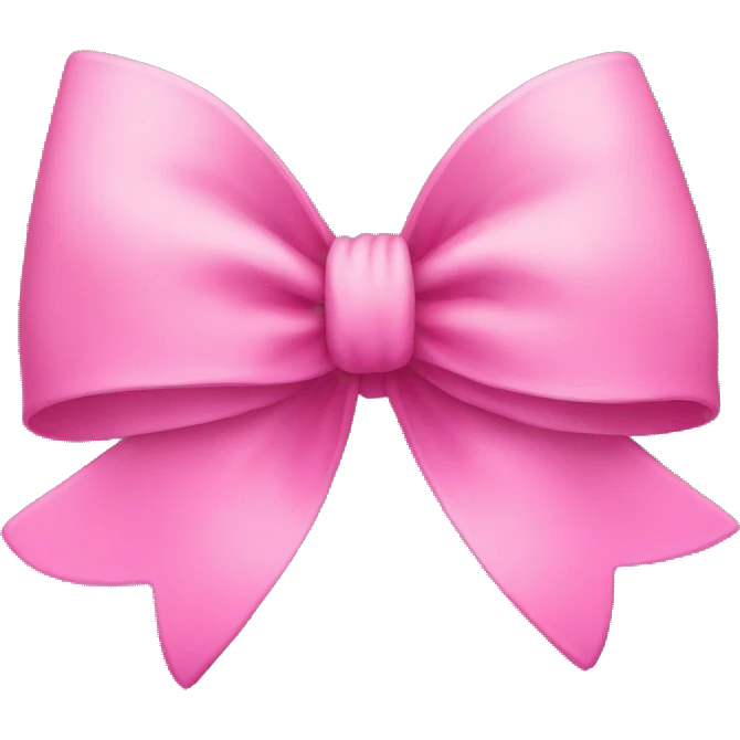 Pink bow emoji