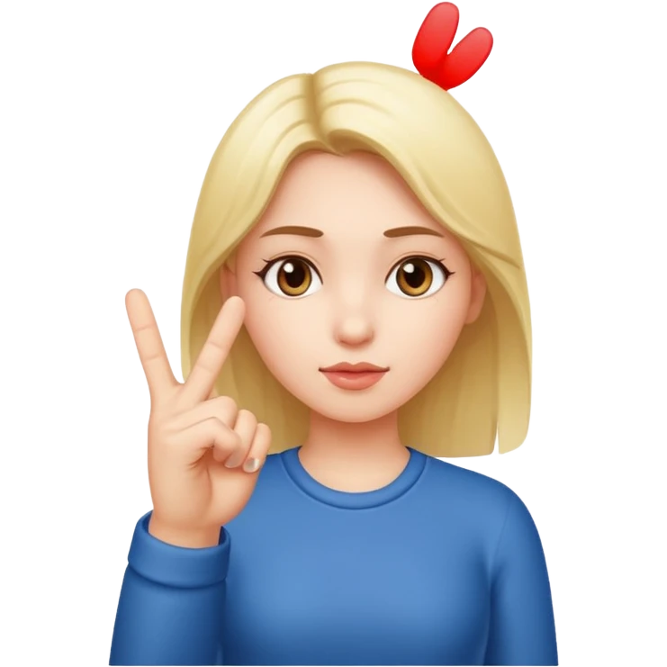 Girl stocking up middle finger  emoji