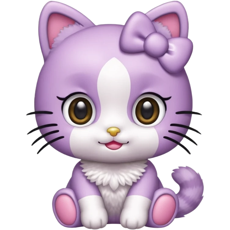 hellokitty in lilac colors emoji