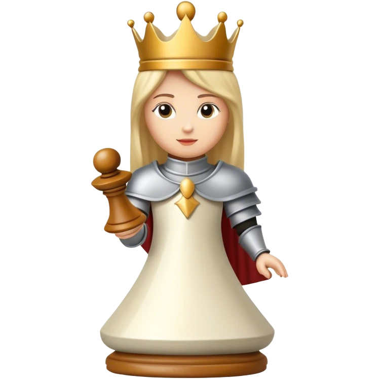 A chess piece (maybe a queen or knight) making a decisive move. emoji