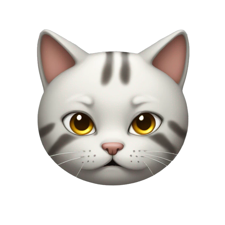 A guilty cat emoji