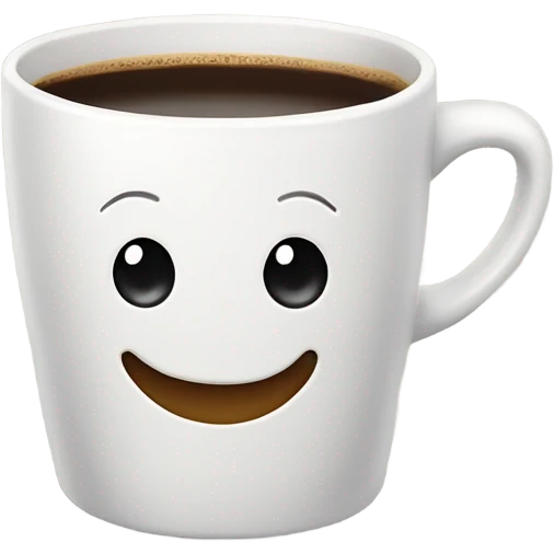happy coffee cup emoji